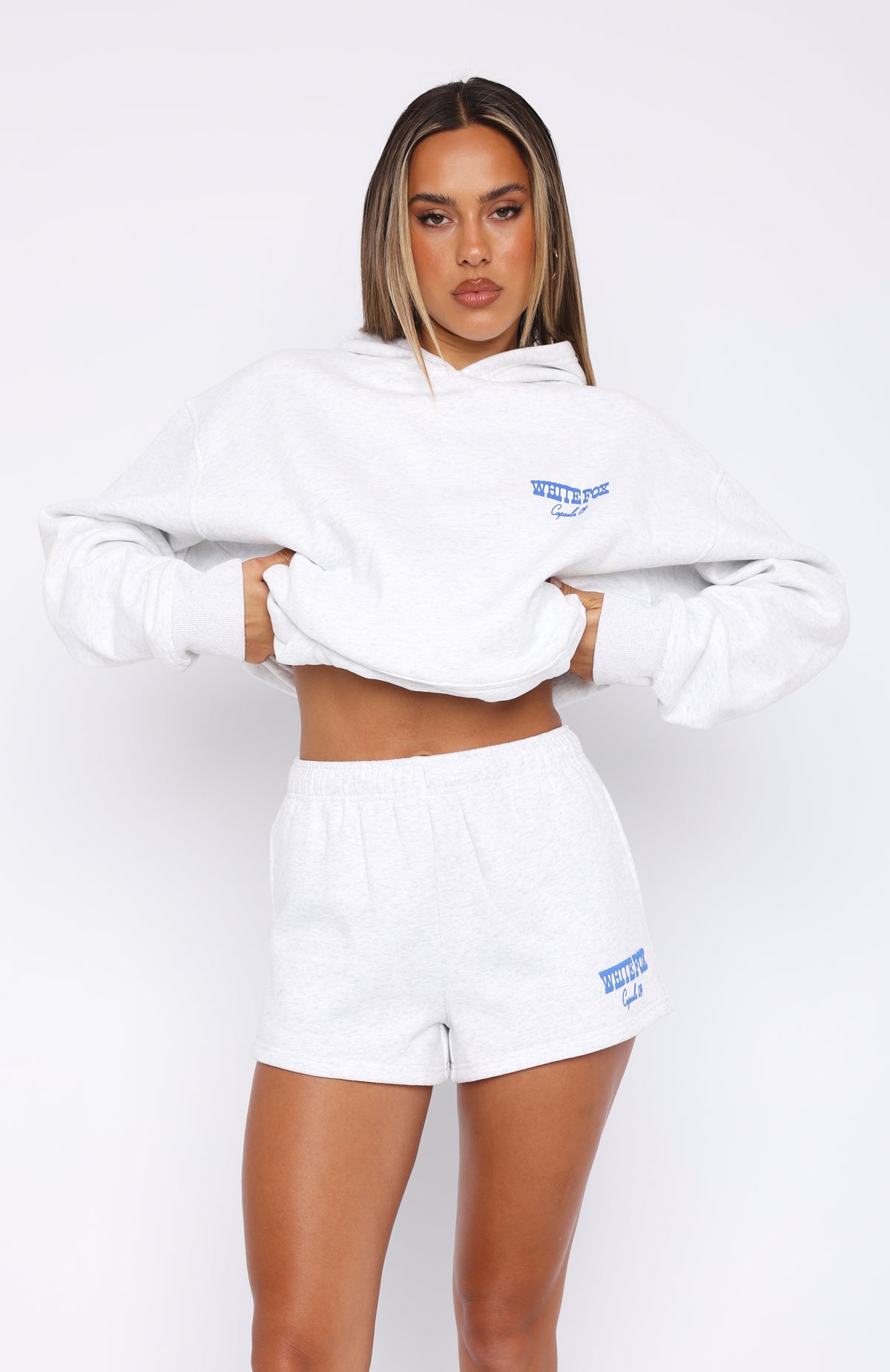 Capsule 9 Western Classic Lounge Shorts Grey Marle | White Fox Boutique