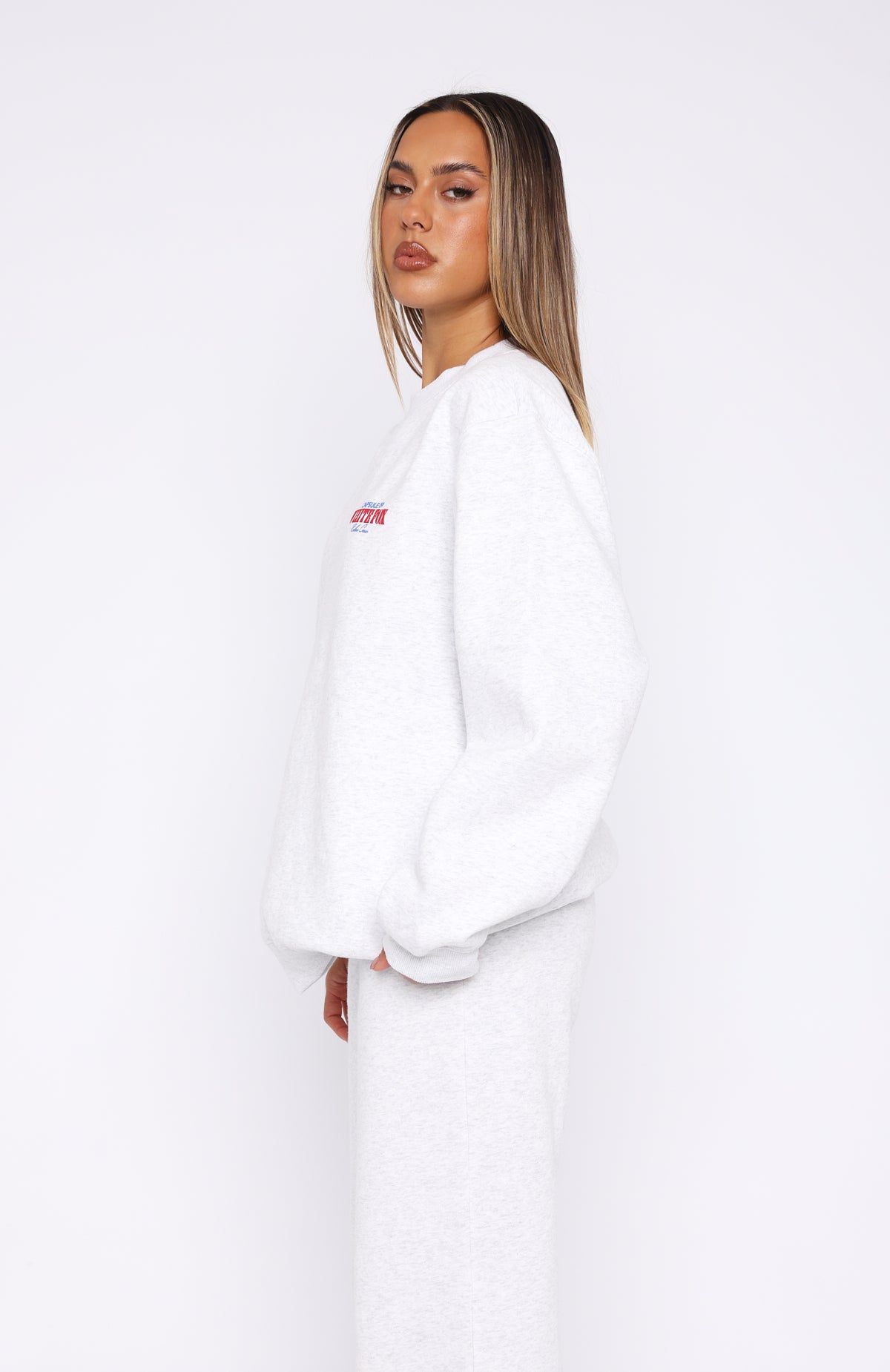 Capsule 9 Rodeo Crew Oversized Sweater Grey Marle | White Fox Boutique