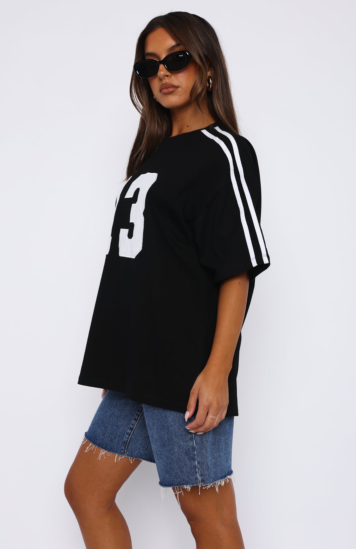Always A Statement Oversized Tee Black | White Fox Boutique