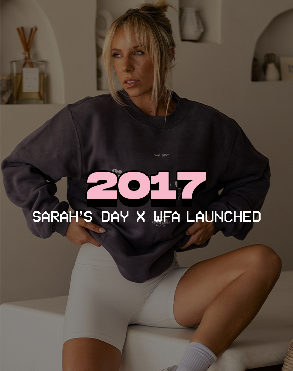 Sarah's Day x White Fox Active 1st collection launched in 2017.