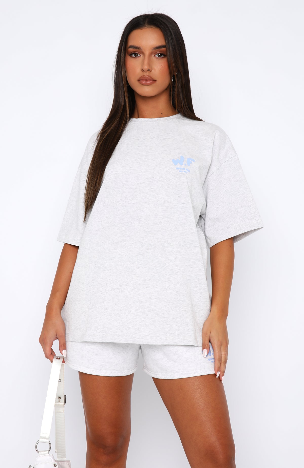 The New Standard Oversized Tee Grey Marle | White Fox Boutique