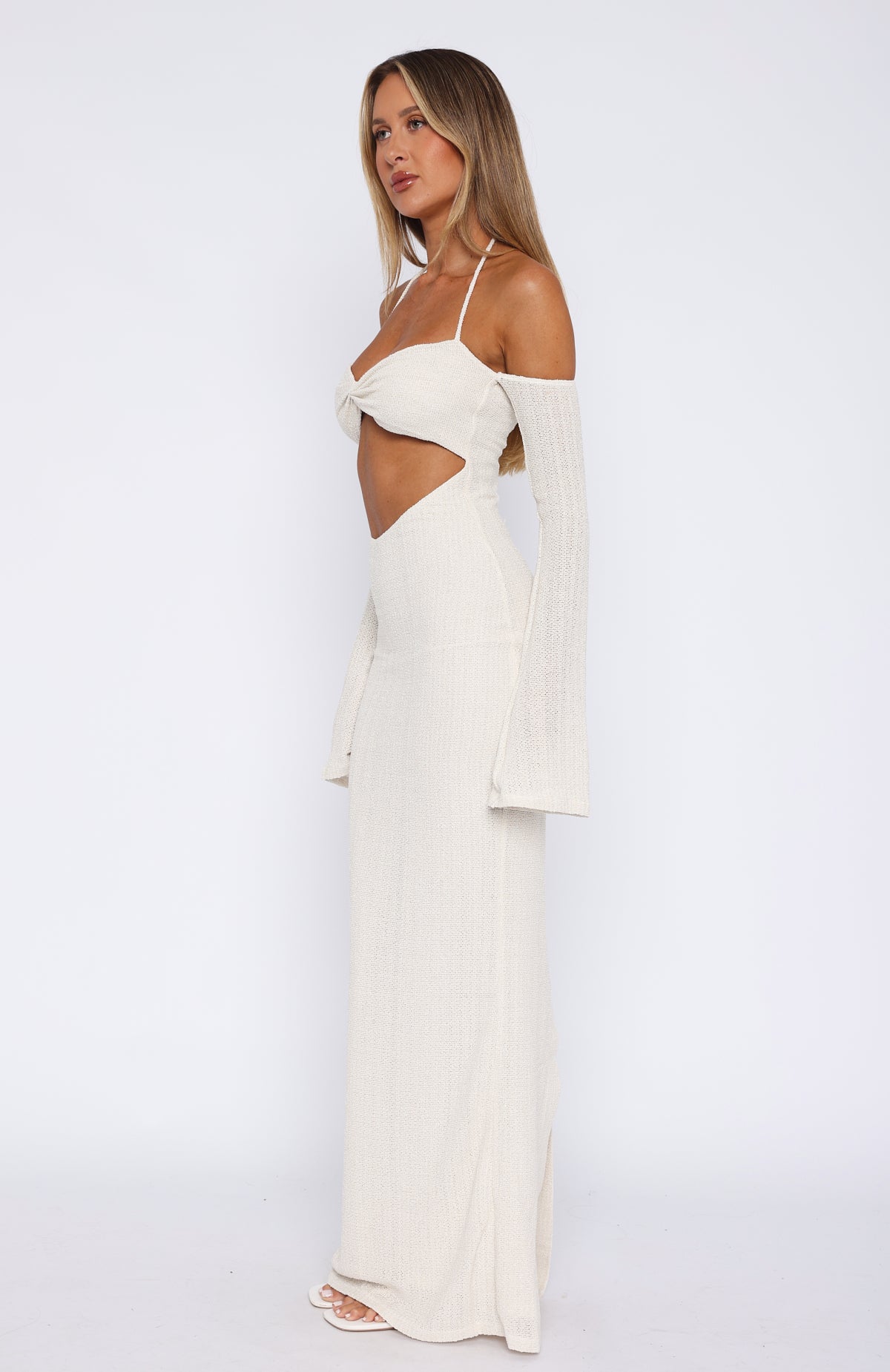 Beach Club Maxi Dress Cream main image 1
