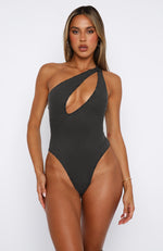 Moment To Shine Bodysuit Charcoal