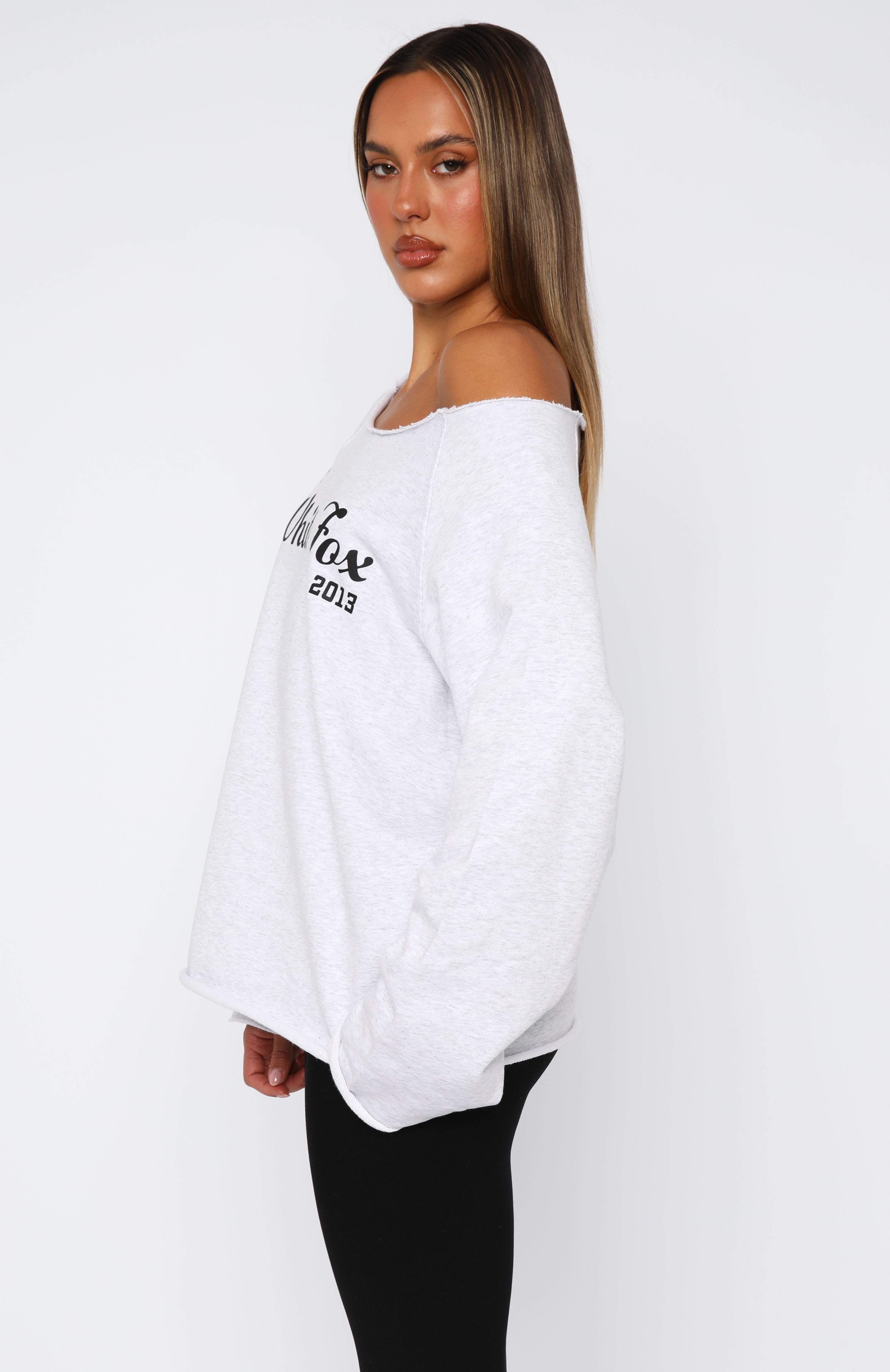 Steal Your Heart Oversized Sweater Grey Marle