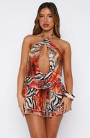 Show Me The World Mini Dress Savage Bloom