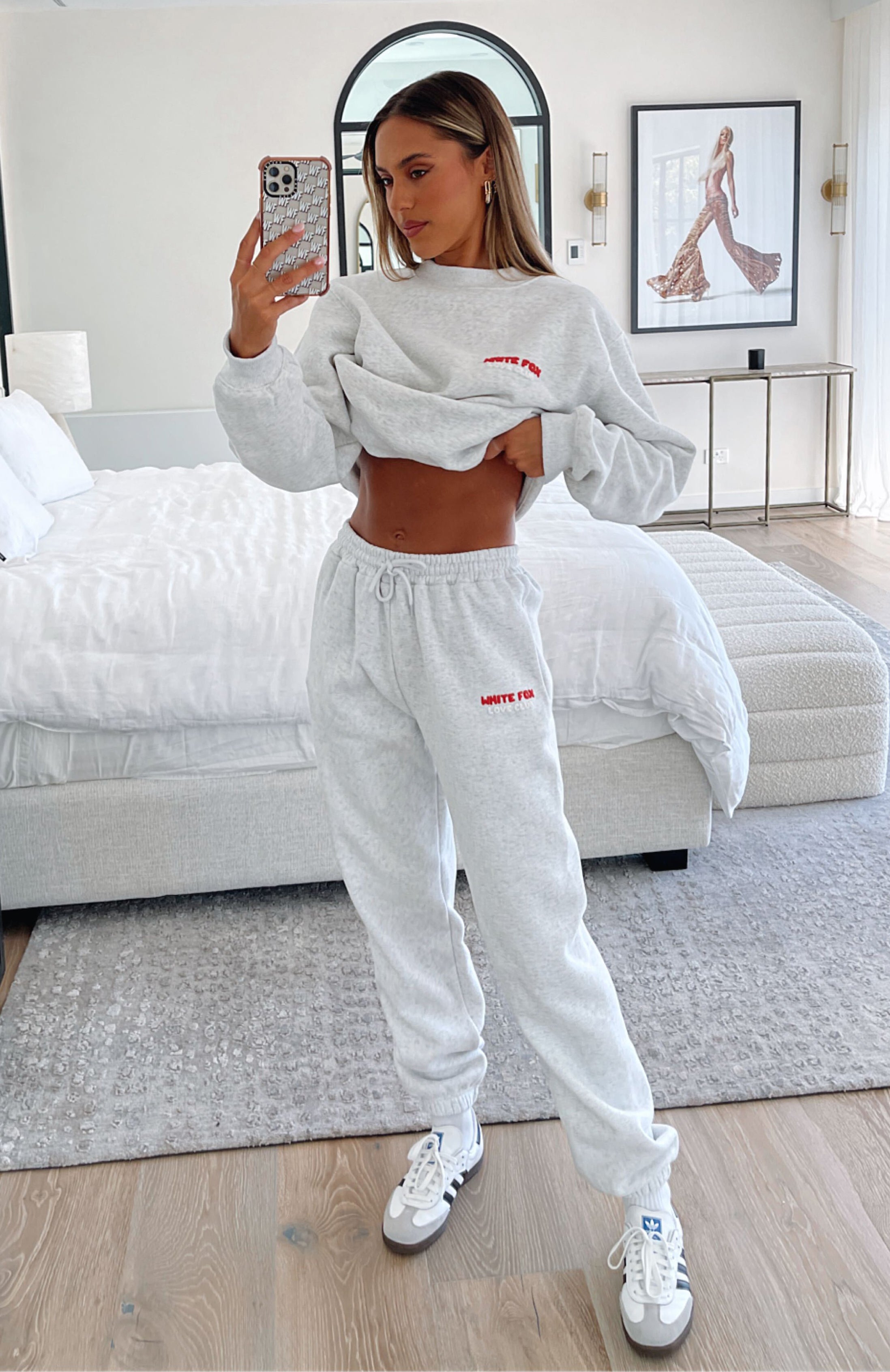 White outlet Fox Sweatsuit