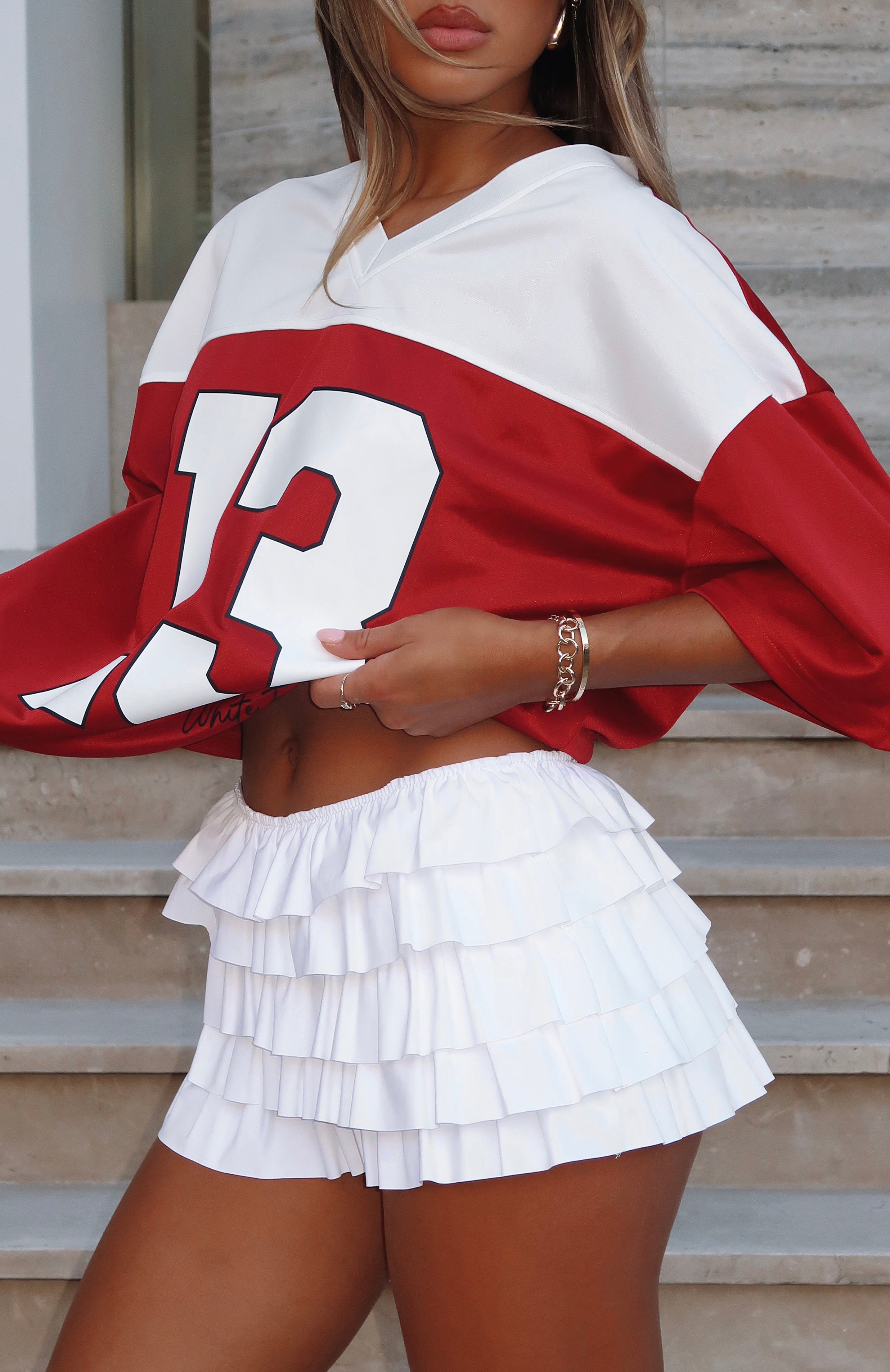 Adorable Thing Frill Skort White White Fox Boutique