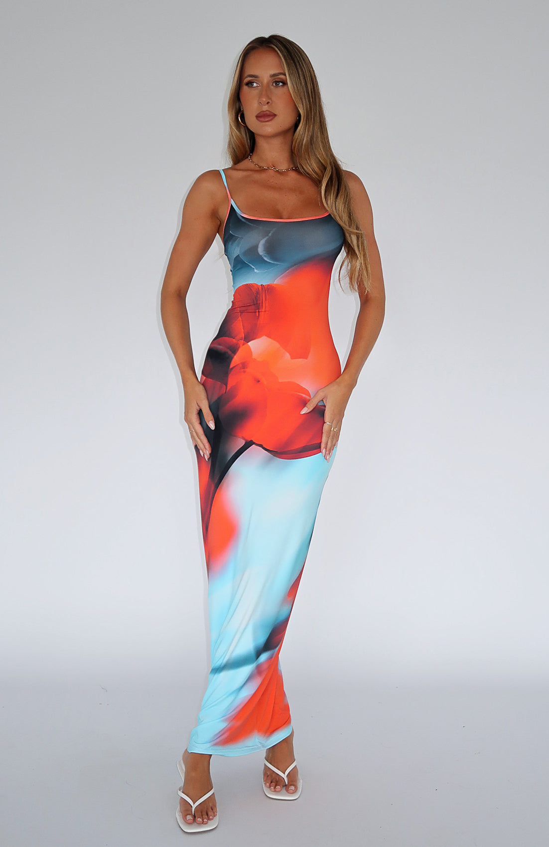 Feeling The Heat Maxi Dress Imperial Sapphire | White Fox Boutique