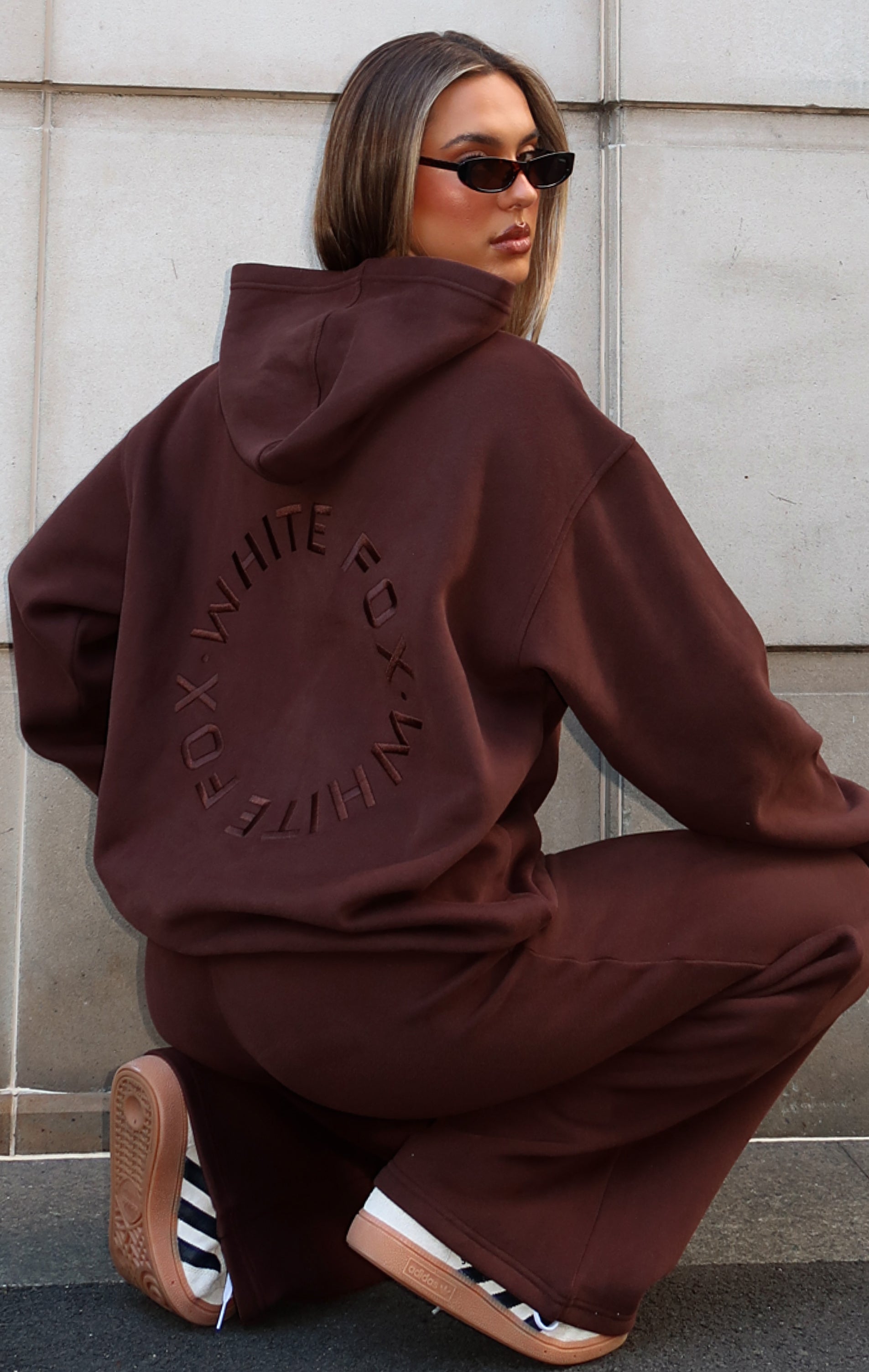 Stay Lifted Cropped Hoodie Cinnamon main image 0