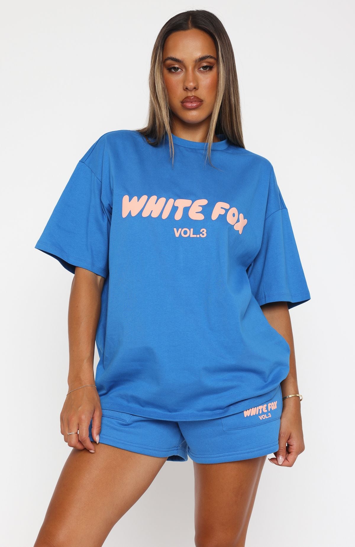 Offstage Oversized Tee Azure | White Fox Boutique