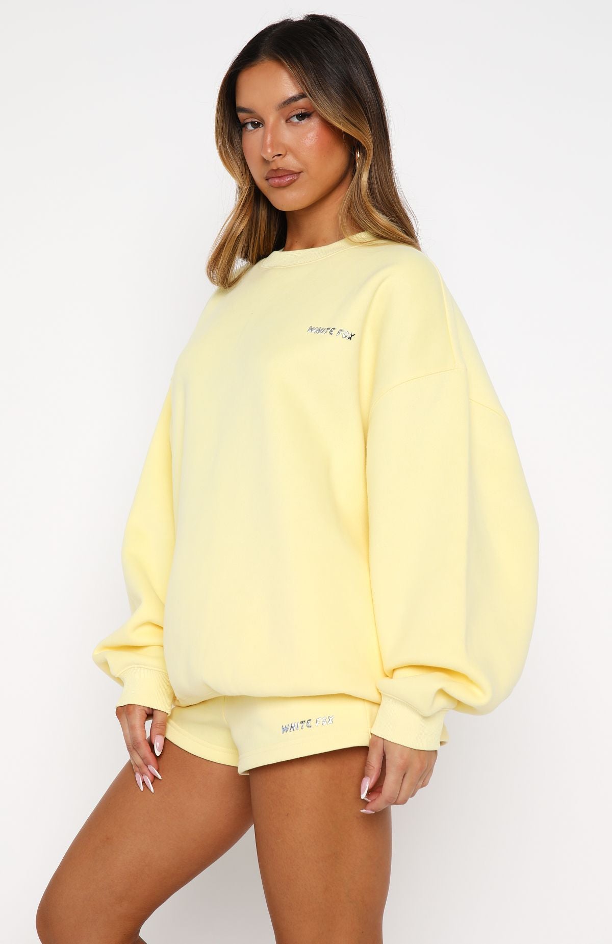 Test Drive Oversized Sweater Lemon | White Fox Boutique
