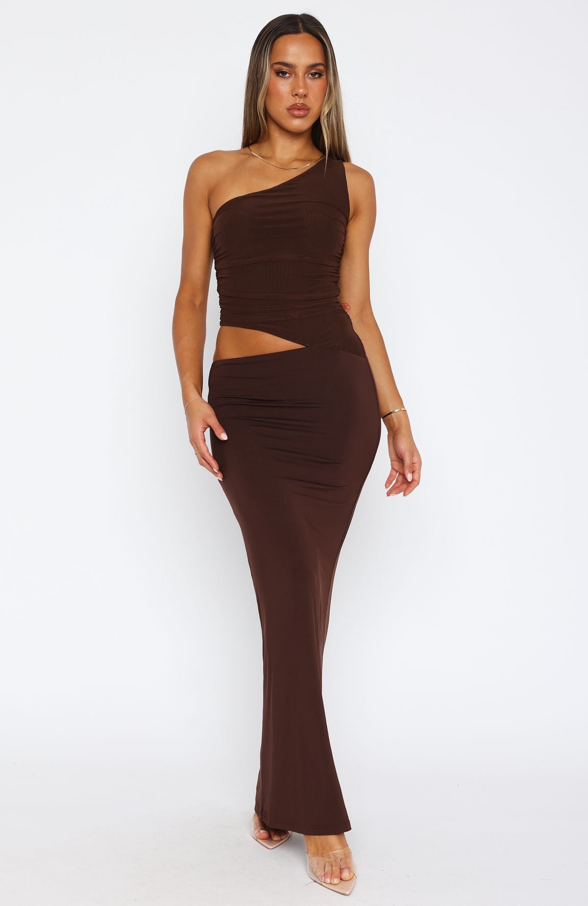 Give Me The Chance Maxi Dress Chocolate | White Fox Boutique