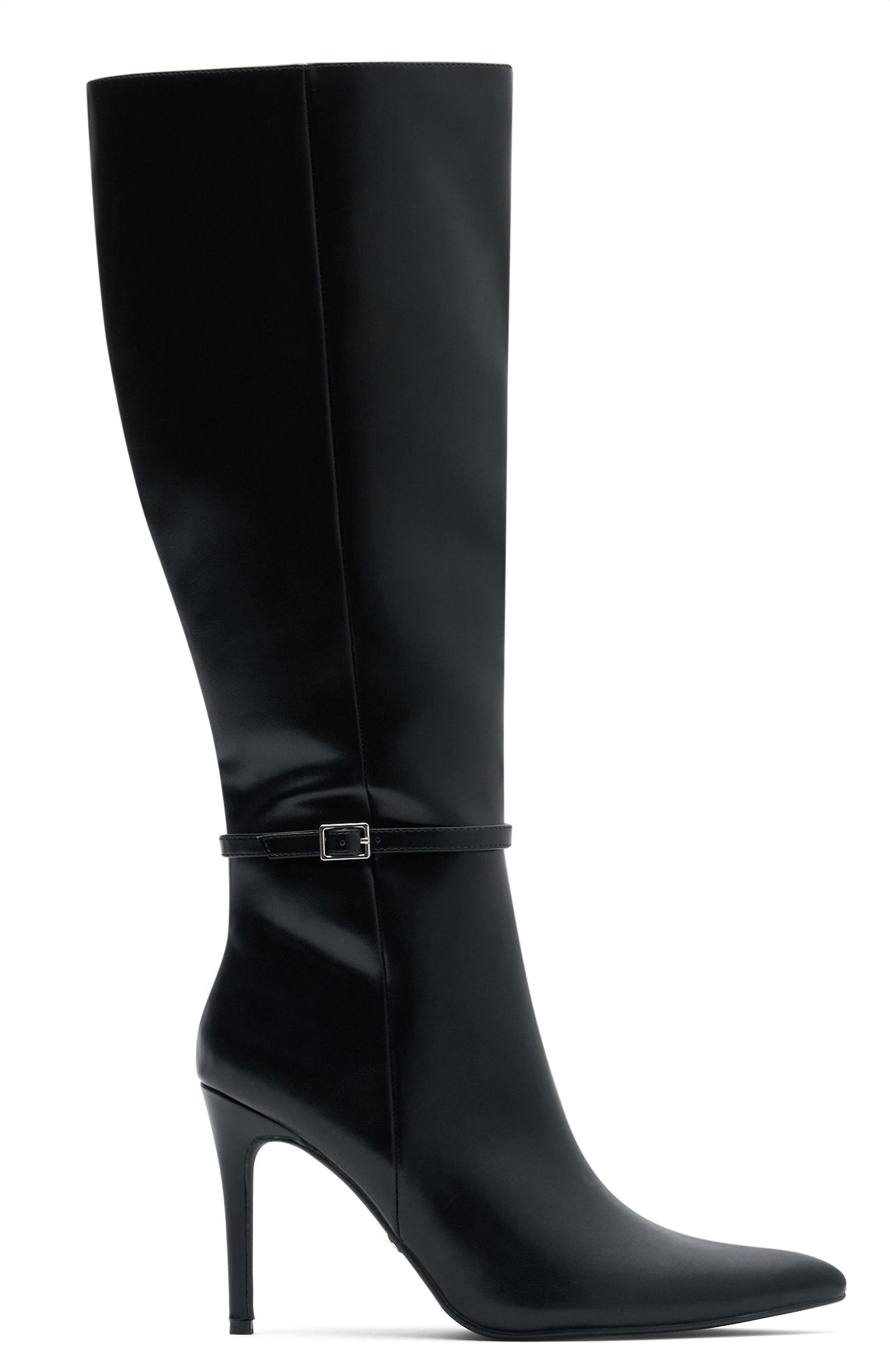 One Step At A Time Knee High Boots Black White Fox Boutique