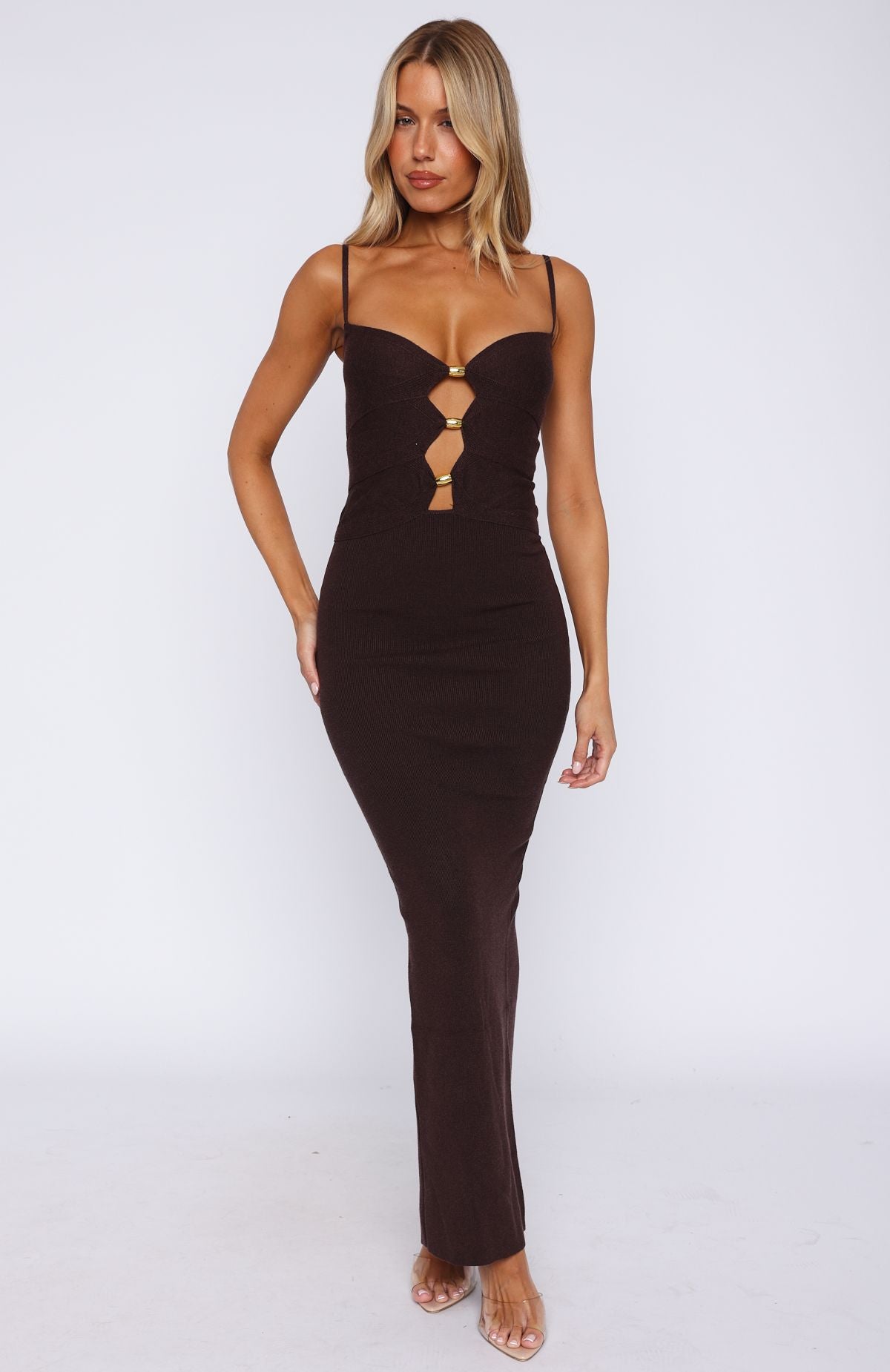 break it off maxi dress blue Break It Off Maxi Dress Espresso