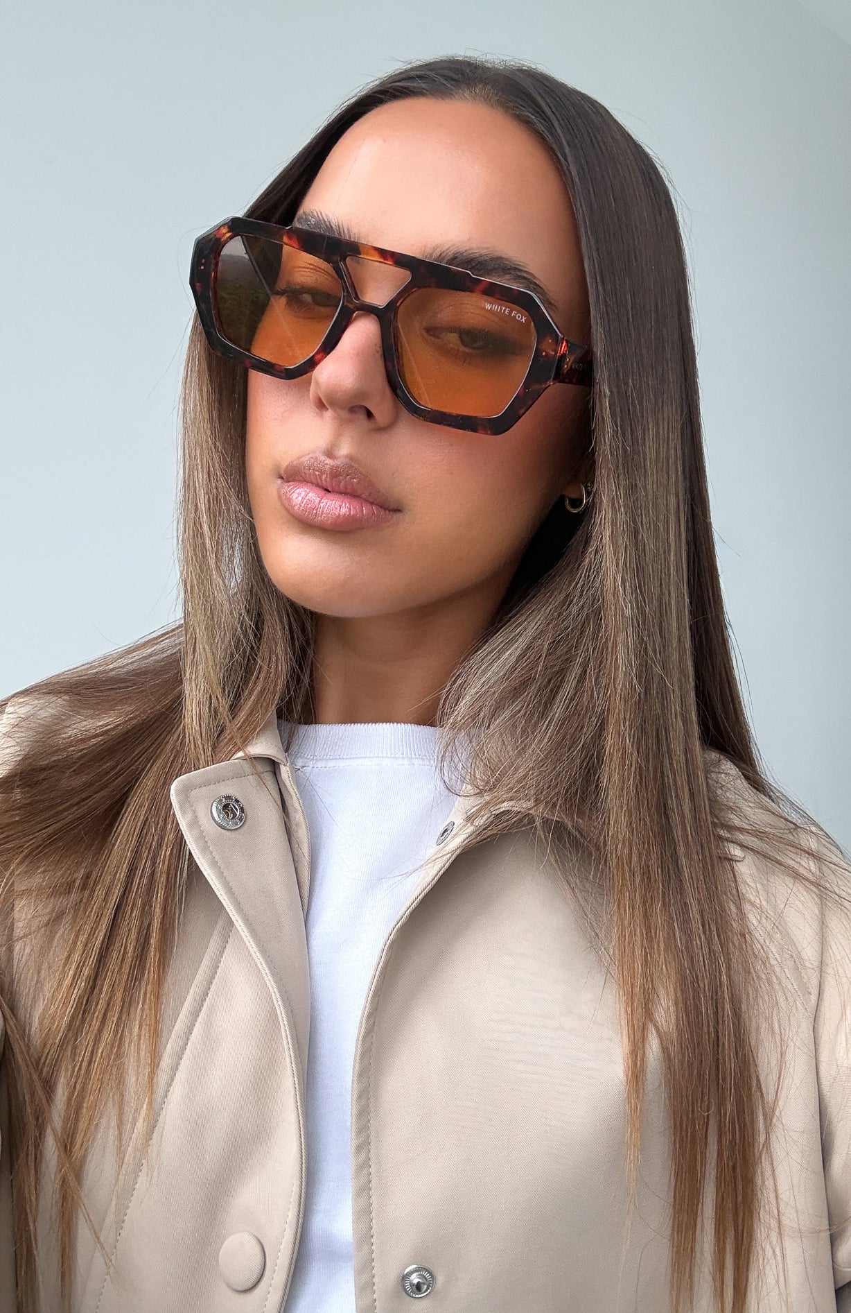 Always Vibing Sunglasses Tortoise/Brown | White Fox Boutique display picture 3