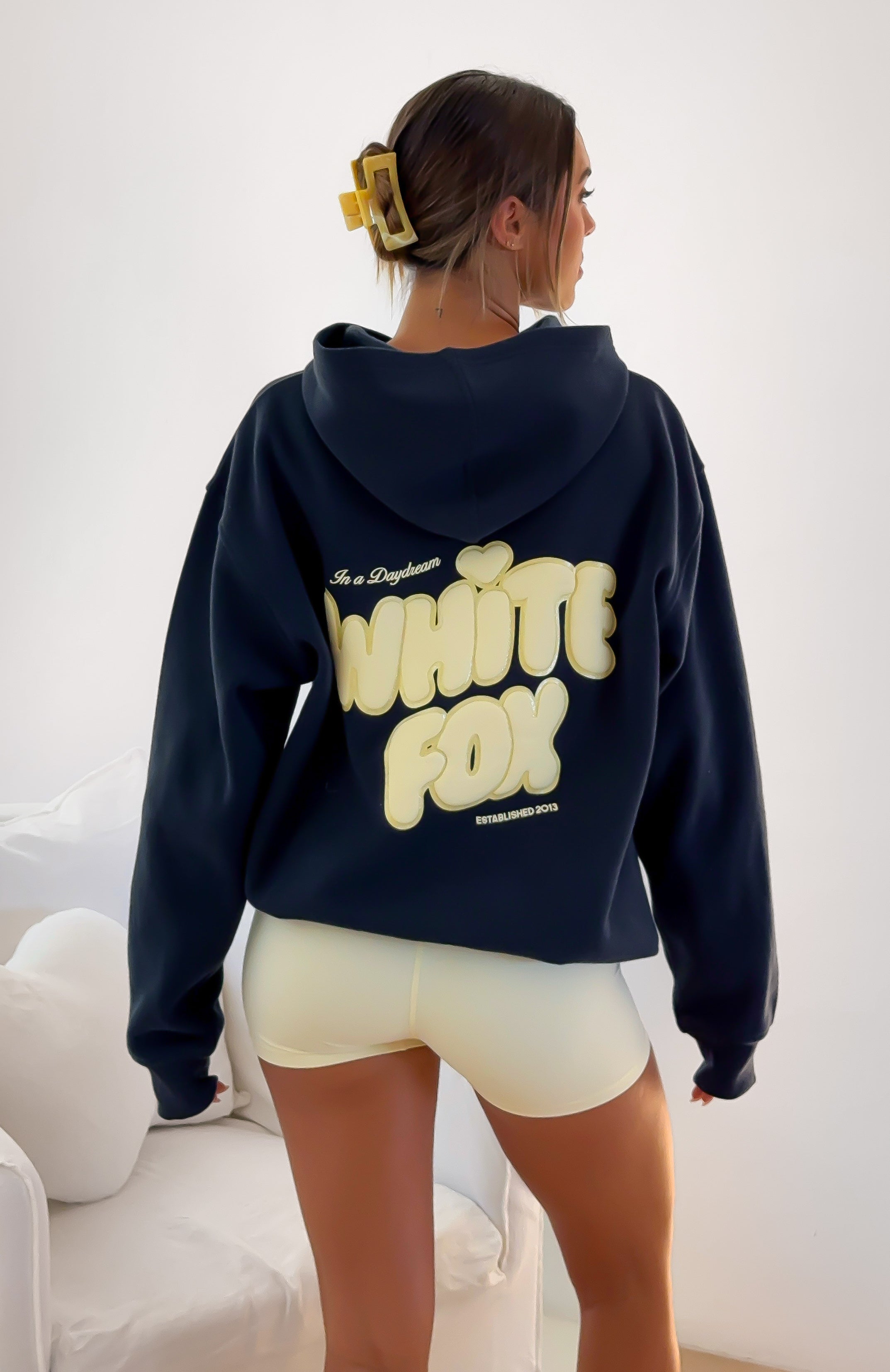 Daydreamers Angelina Oversized Hoodie Navy | White Fox Boutique