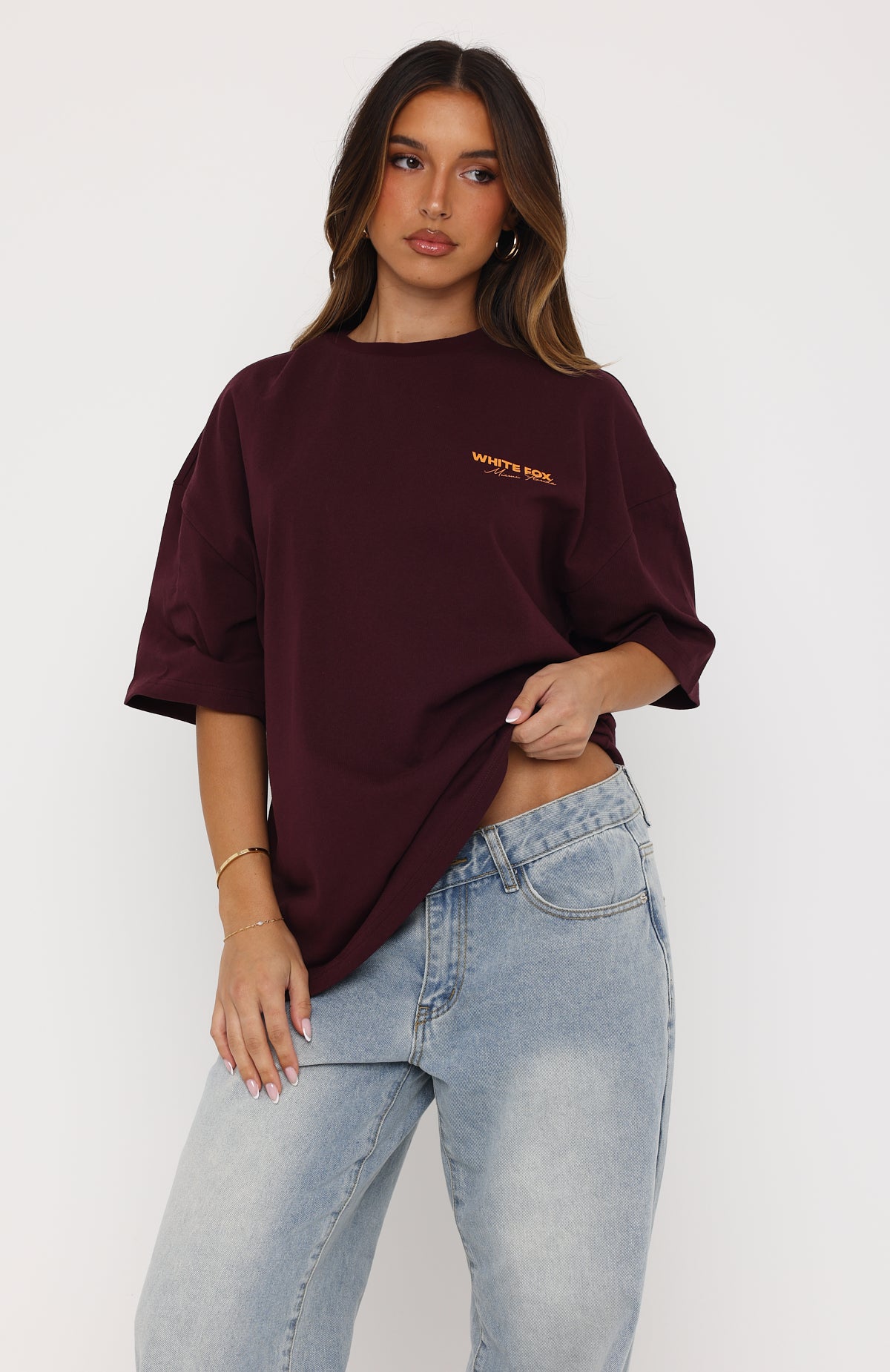 トップス S26 Main Story Oversized Tee Plum Kitten S26 Main Story