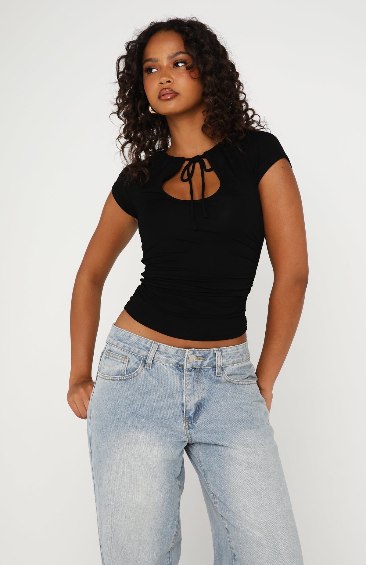 Love Is The Answer Top Black | White Fox Boutique