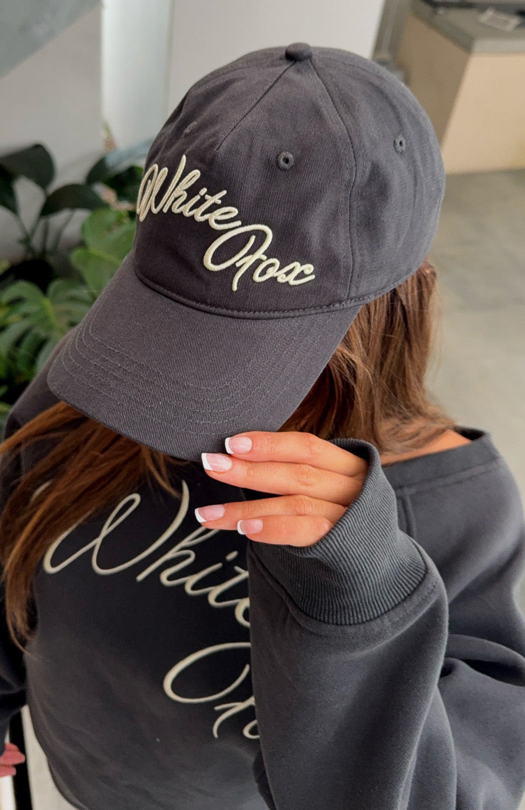Lucky Thirteen Elsa Cap Charcoal | White Fox Boutique display picture 2