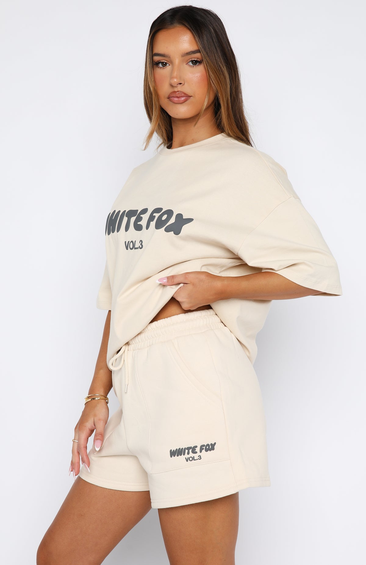 Offstage Lounge Shorts Pebble | White Fox Boutique
