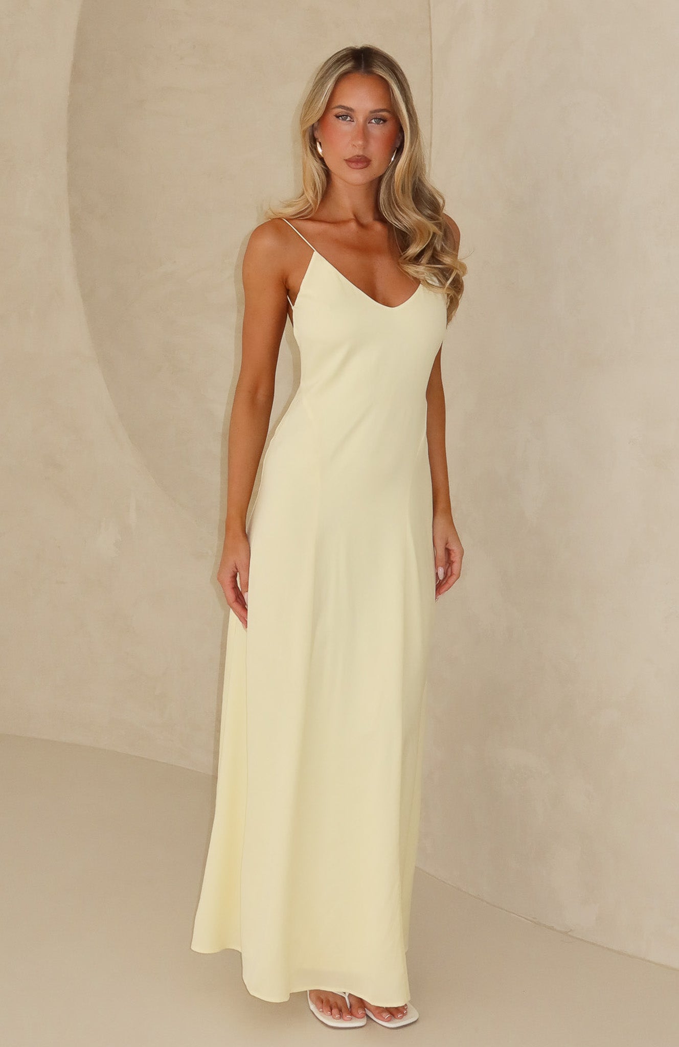 So Lovely Maxi Dress Lemon | White Fox Boutique