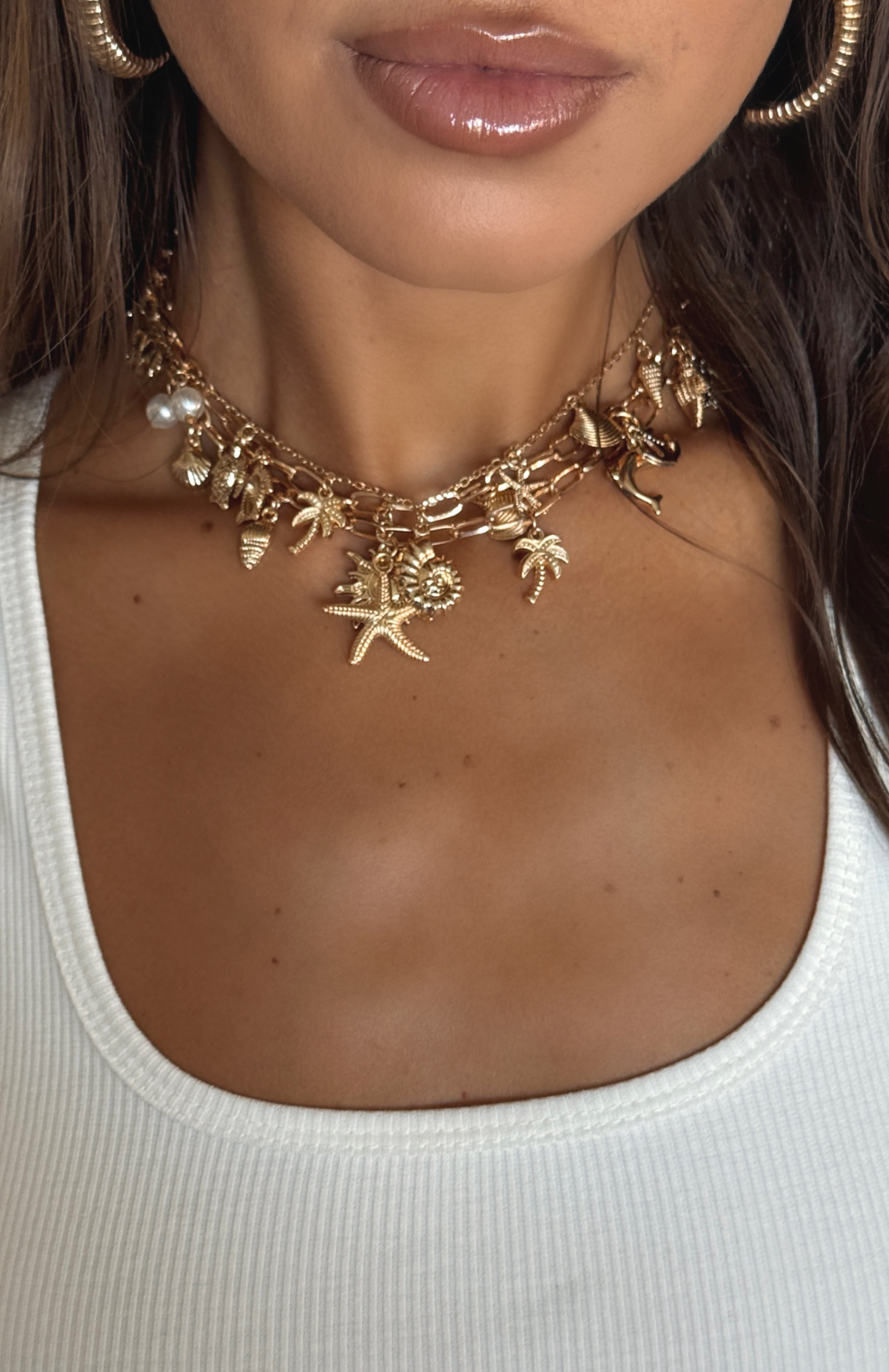 marge tokyo☆DECORATIVE NECKLACE☆マージ☆HYKE Mayer Necklace 3 Piece Set Gold | White Fox Boutique