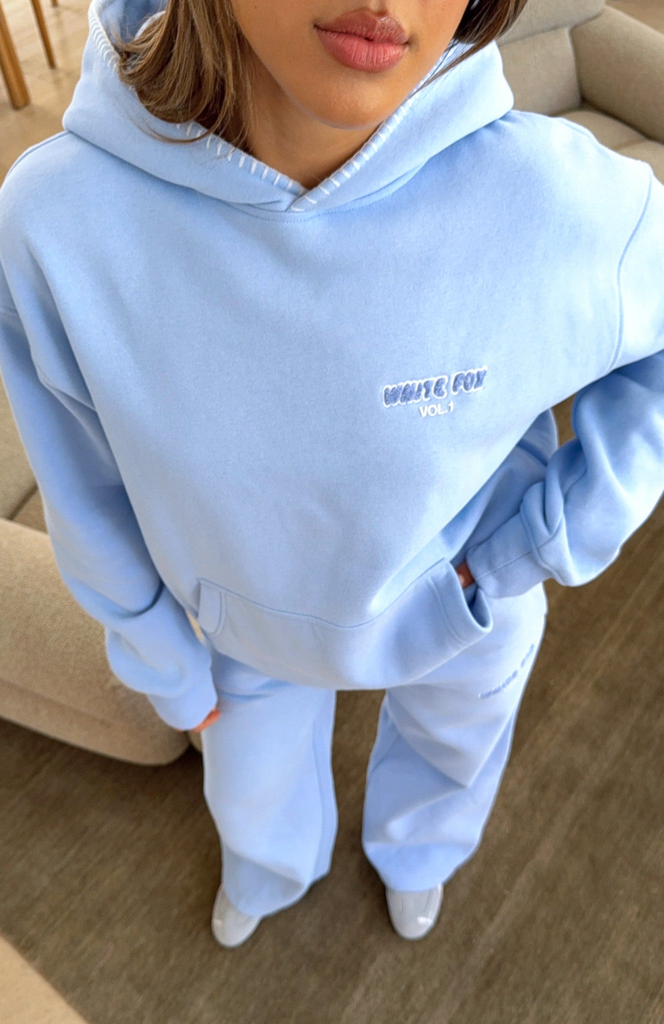 Vol. 1 Oversized Hoodie Blue | White Fox Boutique