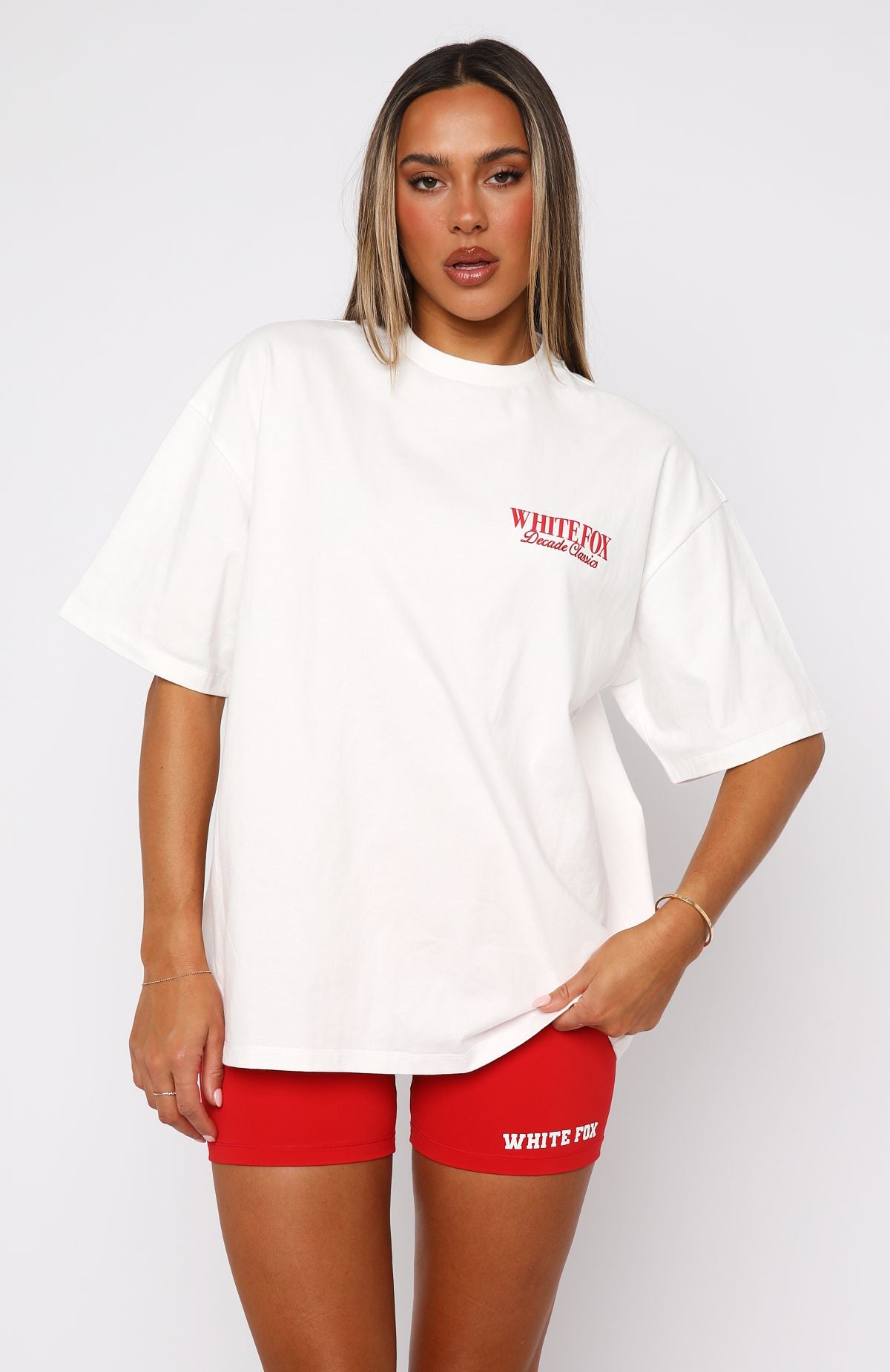 Decade Classics Essential Oversized Tee White | White Fox Boutique