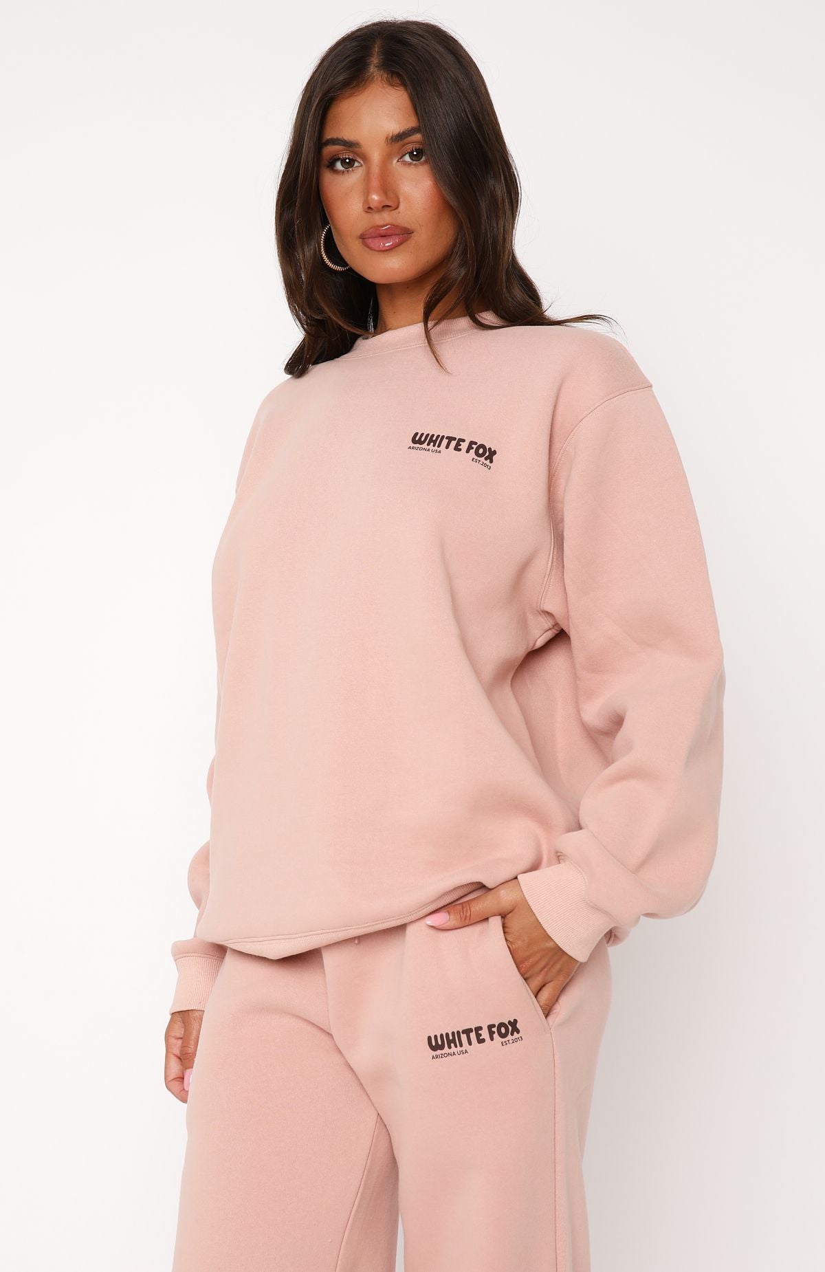In The Desert Oversized Sweater Desert Pink | White Fox Boutique
