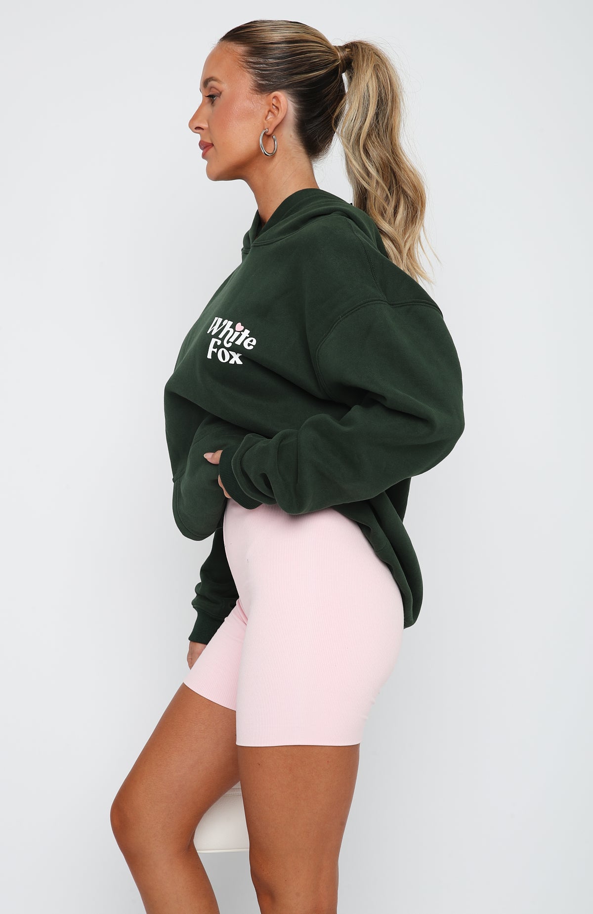 Green clearance fox hoodie