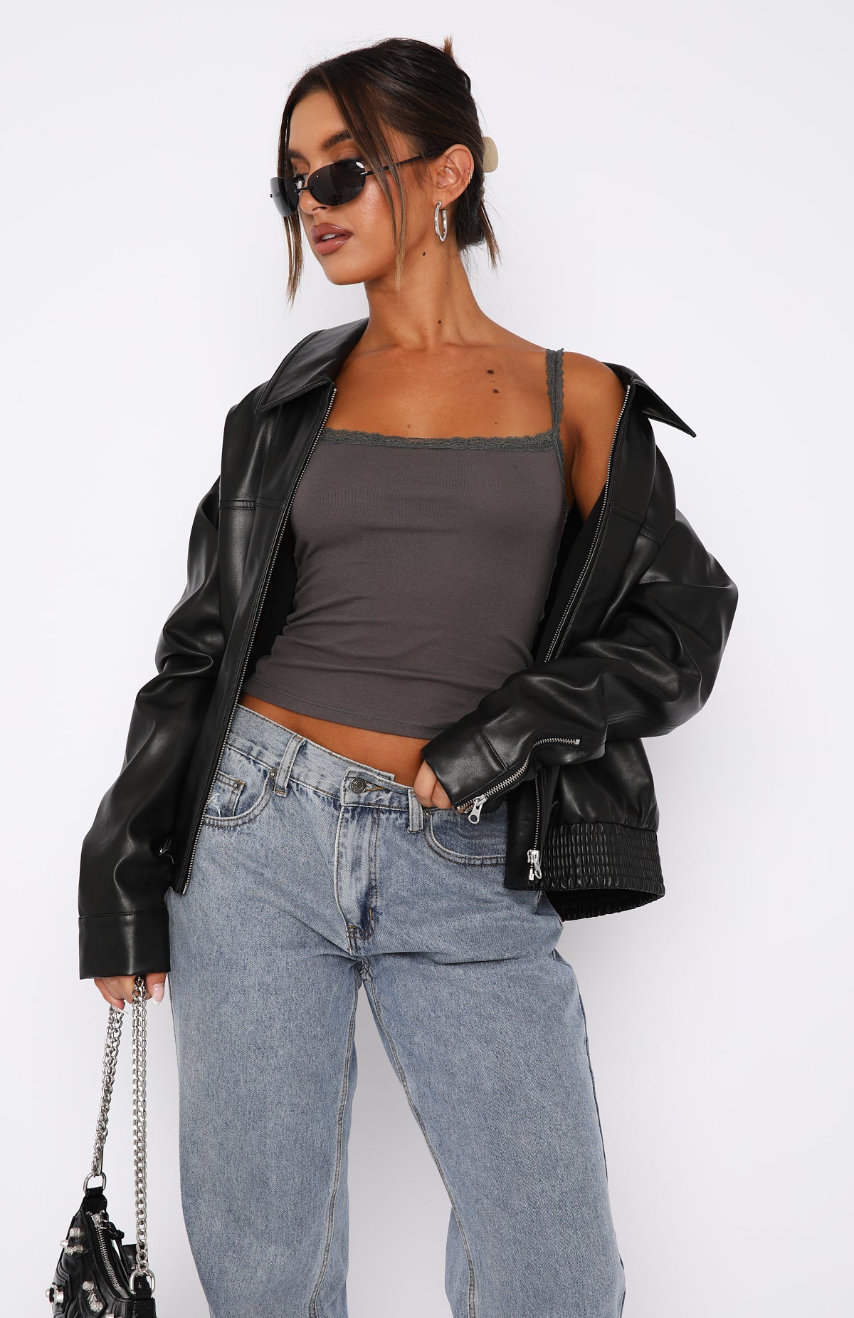 After Midnight Cami Charcoal | White Fox Boutique