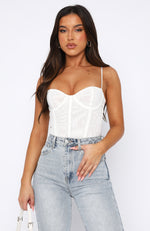 Like I Love You Bodysuit White