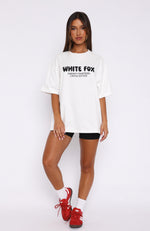 Looking For More Oversized Tee White