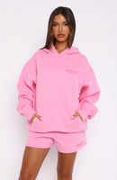 Leisure Edition Oversized Hoodie Pink