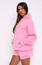 Leisure Edition Oversized Hoodie Pink