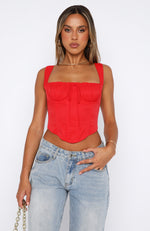 Fool For Love Bustier Red