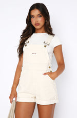 Hard To Keep Up Overalls Cream
