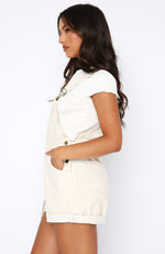 Hard To Keep Up Overalls Cream