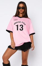 Take The Chance Oversized Jersey Pink