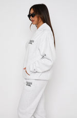 Sport Edition Oversized Hoodie Grey Marle