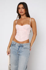 Broken Dreams Bustier Baby Pink