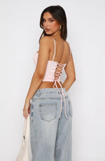 Broken Dreams Bustier Baby Pink