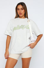 Catch You Out Oversized Tee Grey Marle