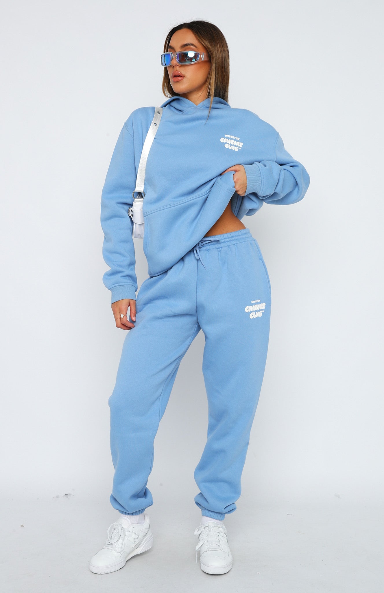 Comfort Club Sweatpants Blissful Blue | White Fox Boutique