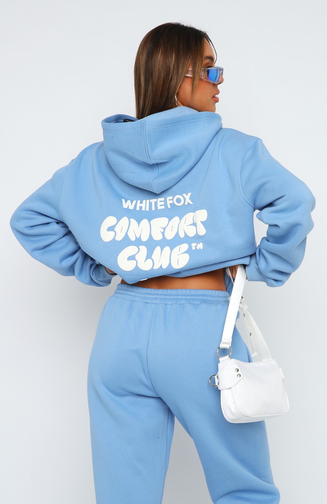 Comfort Club Oversized Hoodie Blissful Blue | White Fox Boutique