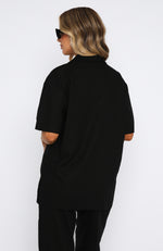 Comes In Waves Shirt Black