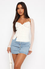 One Night Only Bustier White