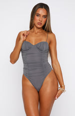 Love's Mirage Bodysuit Grey