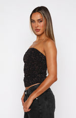 Ooh La La Strapless Top Leopard