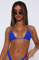 Golden Hour Bikini Top Cobalt